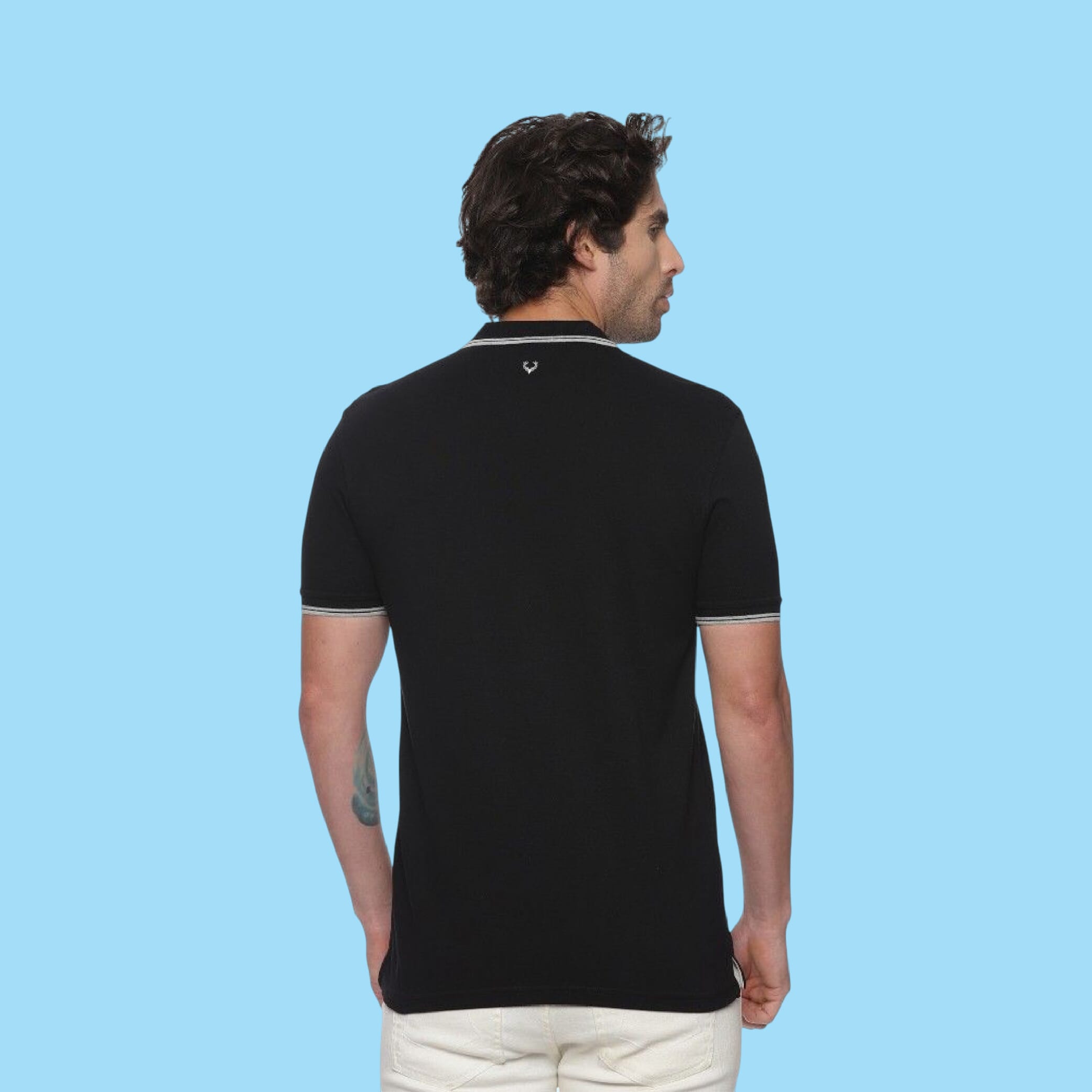 Allen Solly Polo T-shirt Men- Black